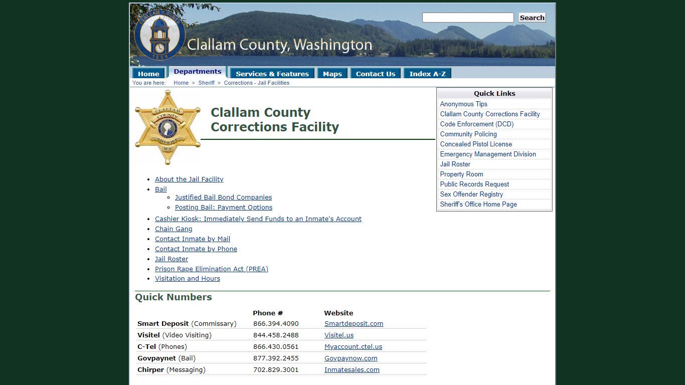 Corrections - Jail Facilities